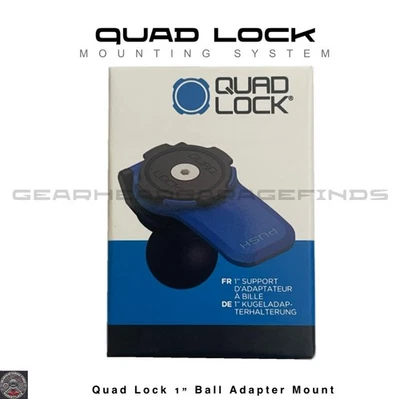 Quad Lock 1" Ball RAM Adaptor Motorcycle Phone Mount RAM Adapter Quadlock NEW - Image 1 of 4