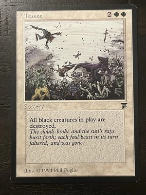 MTG - Cleanse - Legends - LP White Rare Vintage - Image 1 of 4