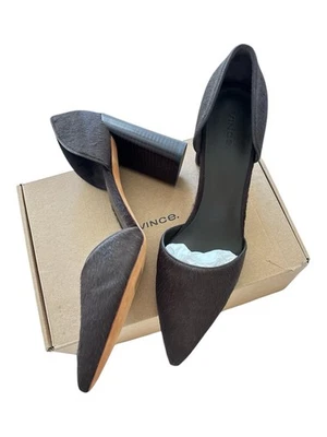 VINCE Prim D'orsay Genuine Calf Hair Pointed Toe Pump 11M Nordstrom $450 Sold Ou - Image 1 of 4