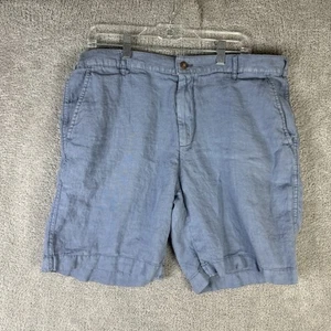 Reed Edwards Shorts Men's 36 Blue Summer Wash Flat Front Chino Casual - Picture 1 of 5