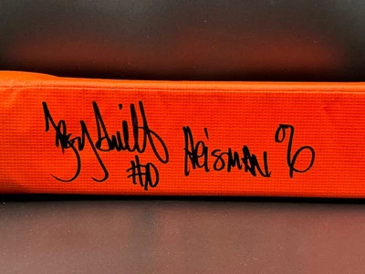 Pilón de zona final firmado e inscrito Troy Smith Foto 1 de 4