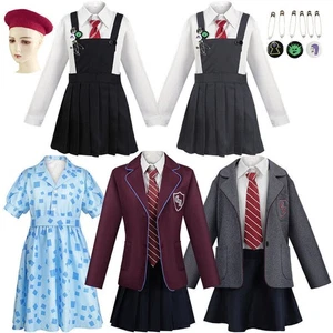 Movie Roald Dahls Matilda Cosplay Costume Uniform Halloween Girls Outfit - Picture 1 of 17
