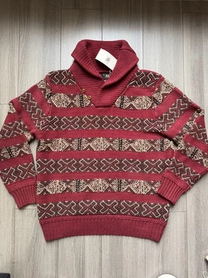 Suéter Pullover RRL Ralph Lauren Azteca Suroeste Chal Rojo Limitado M Foto 1 de 4