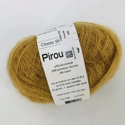 Classic Elite Mohair Bamboo Yarn Piroutte 50g Gold #4080 Knitting Crochet - Image 1 of 4