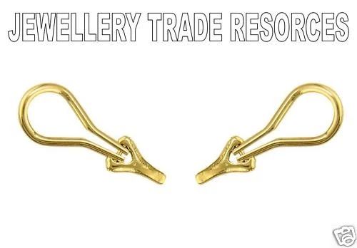 9ct Yellow Gold Earring Ear clip on Jewellery Making — 第 1/1 张图片