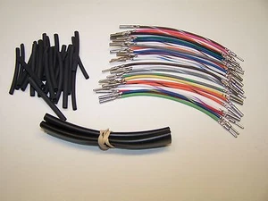Harley 4" wiring extension handlebar 24 wire 96-06 switch kit RADIO CRUISE CB - Imagen 1 de 3