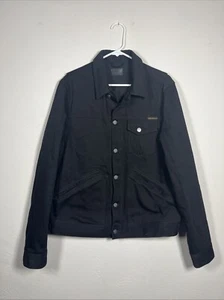 Nudie jeans men's black denim jacket M nudie jeans jacket - Picture 1 of 17
