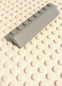 LEGO Vintage Old Light Gray Part 4445 2 x 8 45* Slope  8 x 2 Star Wars 10221