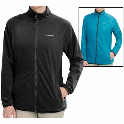 Chaqueta de Viaje Craghoppers Mujer Talla 10 Reversible Azul Nylon/Negro Polar NUEVA Foto 1 de 4