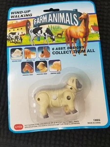 Vintage Plastic Windup Walking Sheep - Picture 1 of 5