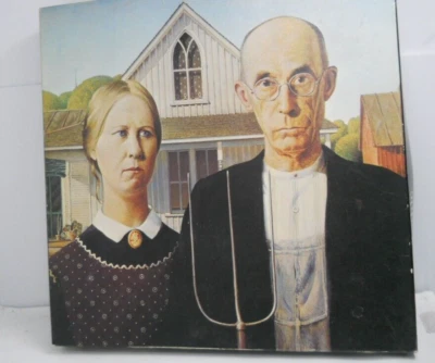 Vintage 1972 SPRINGBOK American Gothic Jigsaw Puzzle Grant Wood 500+ Pieces - Image 1 of 4