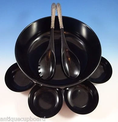 Juego de ensaladeras de plata de ley flautas de toalla 7 piezas (#1167) Foto 1 de 4