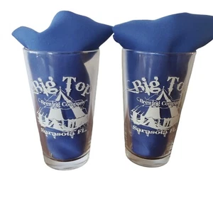 2 bicchieri birra Big Top Brewing Company Sarasota FL 12 oz 2 lati NUOVI - Foto 1 di 7
