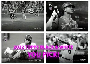 2022 TOPPS Black & White #1-100+Rookie Resolution $2 or 2 Card Minimum YOU PICK! - Picture 1 of 5