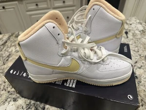 New Nike Air Force 1 Sculpt White Pale Vanilla DV7454-001 Women 10 Men 8.5 Af1 - Picture 1 of 6