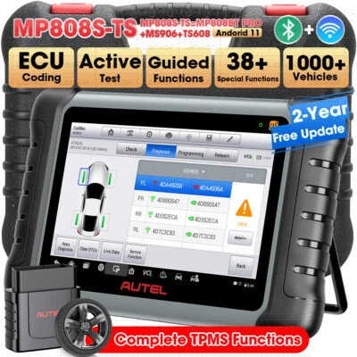 Autel MaxiPRO MP808S-TS OBD2 Diagnostic Tool All System ECU CODING Full TPMS TPMS - Image 1 of 4