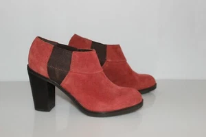 Geox Botas Botines Tacones Fuente Ante Burdeos Óxido T 37 Excelente Estado - Imagen 1 de 10