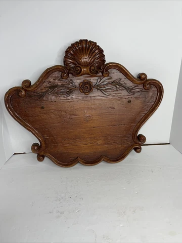 Syroco Inc. Wall Plaque shop sign vintage mcm 1965 brown wood look 16x20 Cover