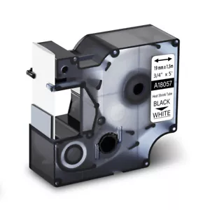 Tubo termorretráctil industrial 18057 cinta de etiquetas 19 mm 3/4" para DYMO Rhino 5000 6000 - Imagen 1 de 12