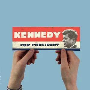 Pegatina para parachoques Kennedy for President, John F. Kennedy, JFK 1960 Partido Demócrata - Imagen 1 de 4