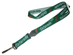 Gatorade Lanyard - Detachable Green w/ Lightning Bolt - ID Badge Holder vtg