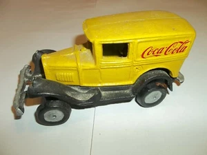 COCA COLA DELIVERY TRUCK YELLOW - Picture 1 of 3