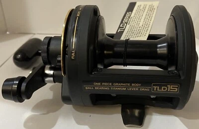 SHIMANO TLD 15 4.2:1 ALAVANCA ARRASTO MOLINETE DE PESCA GRAFITE TITÂNIO NOVO EM FOLHA - Imagem 1 de 4