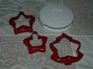JUEGO DE 6 DISEÑOS DIFERENTES DE CORTADOR DE PASTELERÍA Y ESTUCHE DE GALLETAS DE NAVIDAD TUPPERWARE NUEVO - Imagen 1 de 2