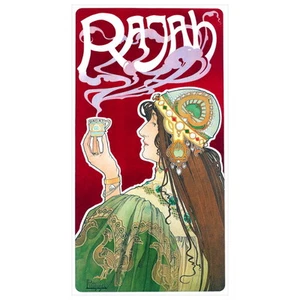 Póster publicitario Rajah de Henri Privat-Livemont IMÁN NEVERA, 1899 Art Nouveau - Imagen 1 de 7