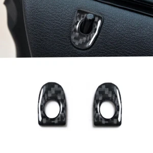 2Pcs For BMW Z4 E89 09-16 Carbon Fiber Interior Door Lock Pin Panel Frame Cover - Picture 1 of 10