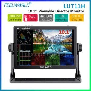 FEELWORLD LUT11H 10.1" 2000nit Director Monitor Full HD 4K HDMI for DSLR Cameras - Picture 1 of 6