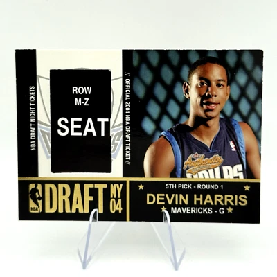 Ingressos noturnos Devin Harris RC 2004-05 Fleer Authentix Draft #DN-DH2 novato🔥Mavs - Imagem 1 de 2