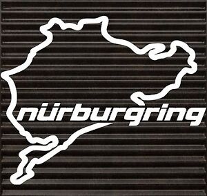 Nurburgring Decal Funny JDM BMW honda VW race car tablet track window sticker