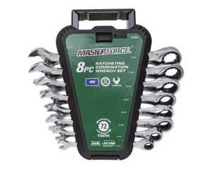 Juego de llaves combinadas de trinquete MasterForce 8 piezas métricas 8 mm-18 mm - Imagen 1 de 6