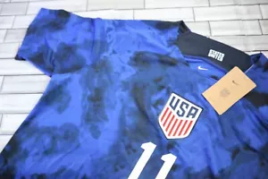 Neu mit Etikett - Exklusives Nike USA US Fußball Tim Weah #11 Auswärtstrikot USMNT Herren Größe L - Bild 1 von 11