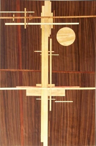 Arte Geométrico 1 Decoración del Hogar Estilo Suprematismo Incrustación Enmarcad - Imagen 1 de 13