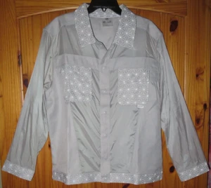 New DISNEY WDW EPCOT Spaceship Earth GRAY Lightweight Snap-Front JACKET Men XL - Picture 1 of 5