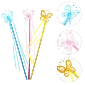 3 Pcs Butterfly Child Party Favors Fairy Sticks - Picture 1 of 12