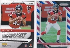 2018 Panini Prizm Rookie Red White & Blue Prizm Ito Smith #233 Rookie RC - Picture 1 of 1