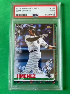 2019 Topps Holiday Eloy Jimenez PSA 9 Rookie RC #101 - Bild 1 von 2