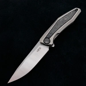  Zero Tolerance ZT 0470 Plain Edge Folder ZT0470 20CV Steel w/ Carbon Fiber - Picture 1 of 10