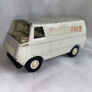 Vintage 1970's Tiny Tonka Ambulance Van #55360 Pressed Steel - White - Picture 1 of 8