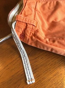 Polo Ralph Lauren Pastel Orange Drawstring Military Khaki Chino Shorts Men's 30 - Picture 1 of 9