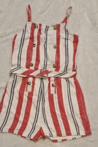 Girls striped river island playsuit 9years - Picture 1 of 3
