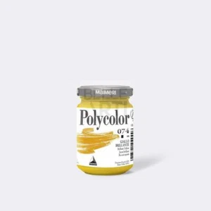 COLORE ACRILICO SERIE POLYCOLOR DA 140 ml 074 GIALLO BRILLANTE - Picture 1 of 2
