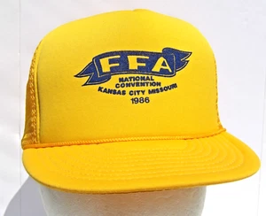 Vintage 1986 FFA Convention Kansas City Truckermütze Netzkappe nie getragen 9,95 $ - Bild 1 von 8