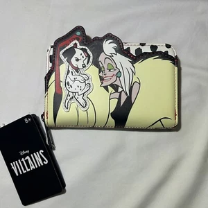 Loungefly Disney 101 Dalmatians Cruella De Vil Zip Around Wallet 6" x 4" New! - Picture 1 of 5