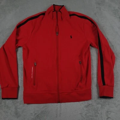 Polo Ralph Lauren Jacket Mens Medium Red Full ZIp Casual Performance - Image 1 of 4