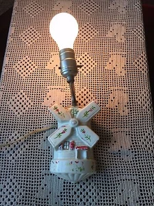 vintage porcelain windmill hanging light - Picture 1 of 3