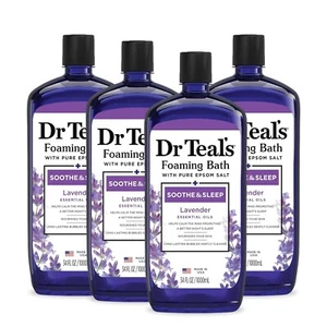 Dr Teal'S Foaming Bath with Pure Epsom Salt, Soothe & Sleep w Lavender, 34 Fl - Picture 1 of 8